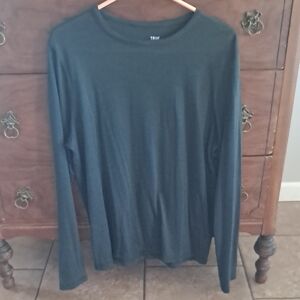 Merino Wool Long Sleeve T- Shirt,  Mens Small
